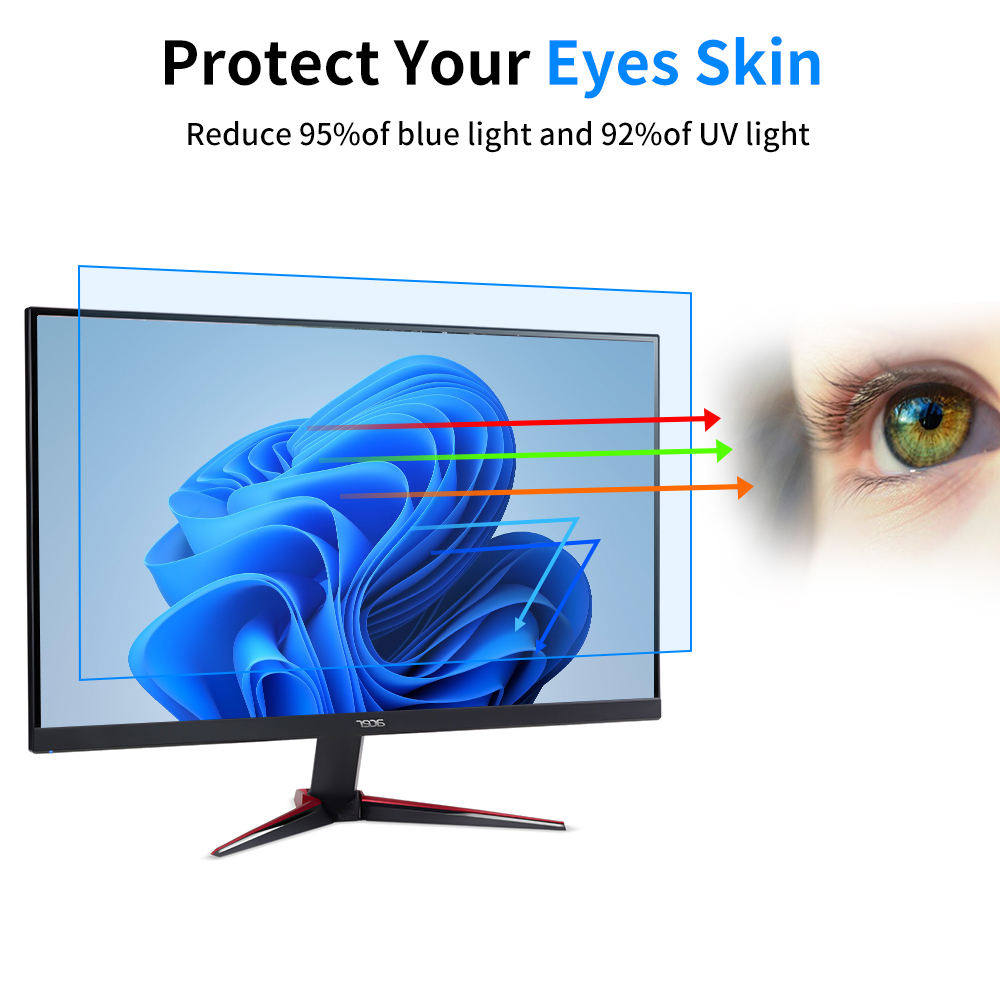 MLC Anti-glare Anti-radiation Computer Screen Protector Suitable for 24/27-inch Screen Blue Light Filter PET Film