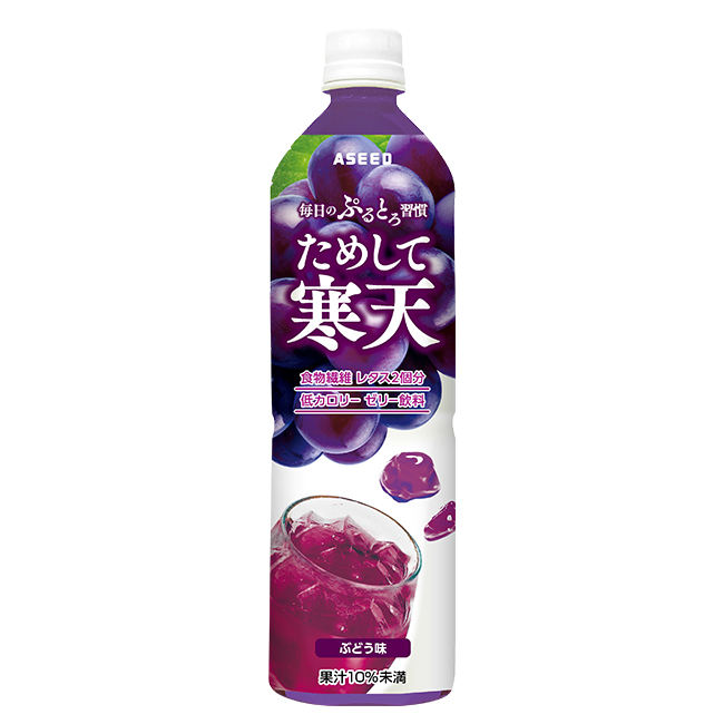 Hot Selling Tameshite Kanten Grape Flavour Jelly Drink Japanese Fruit Pudding Juice 900ml
