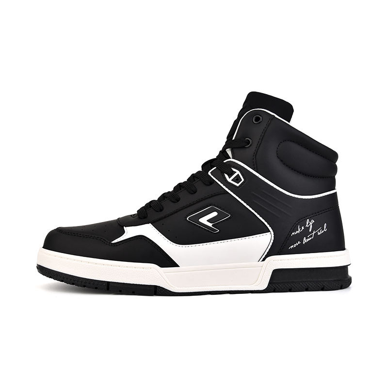 For Mens Casual Skateboarding Shoes Breathable Lightweight Spring/Summer Running Shoes PU Mesh Upper Anti-Slip Rubber Black