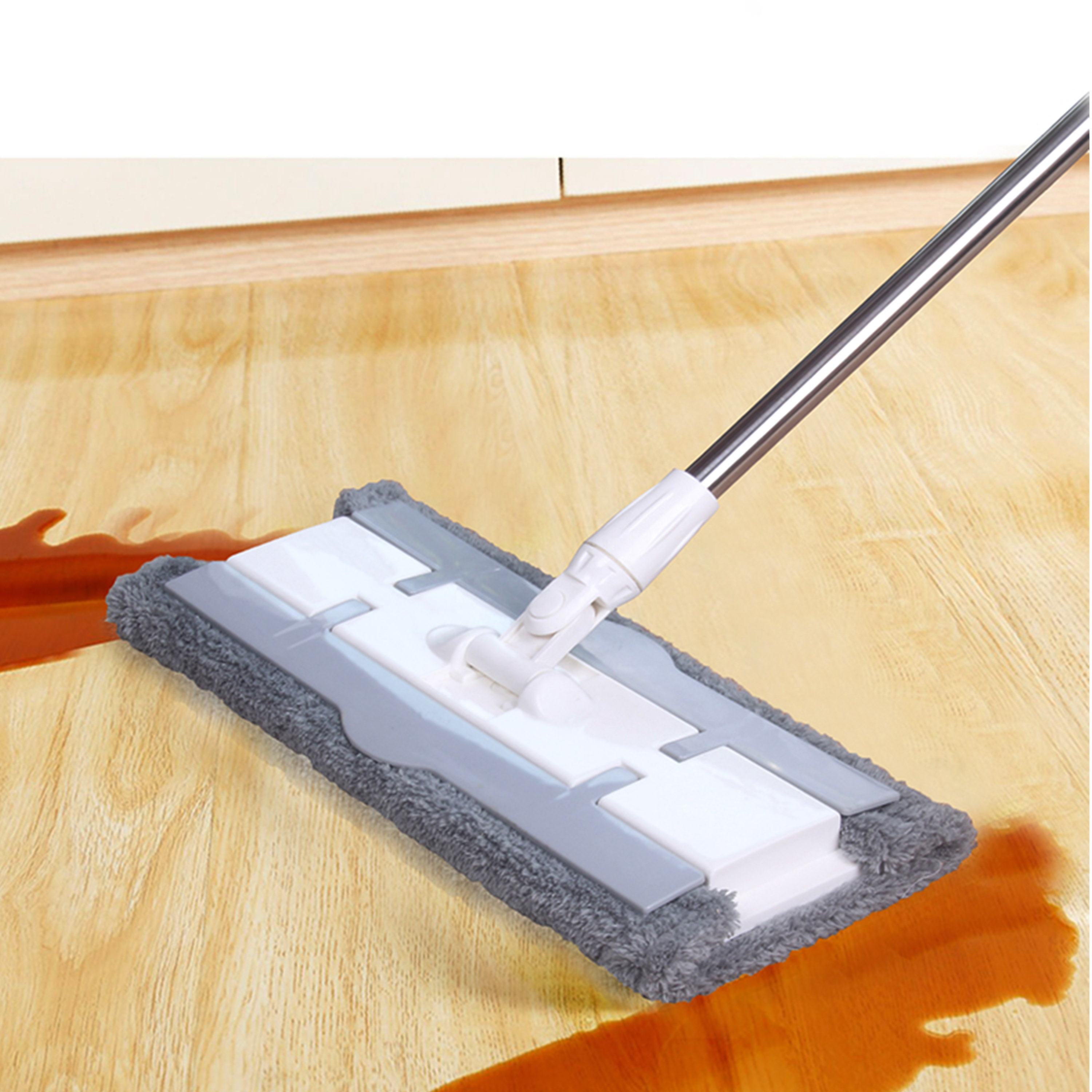 Realida Reusable Wet Dry Flat Mop Suction Wringing Handle for Household Cleaning Washable Square Flat Mop - Dongguan Xiuhui