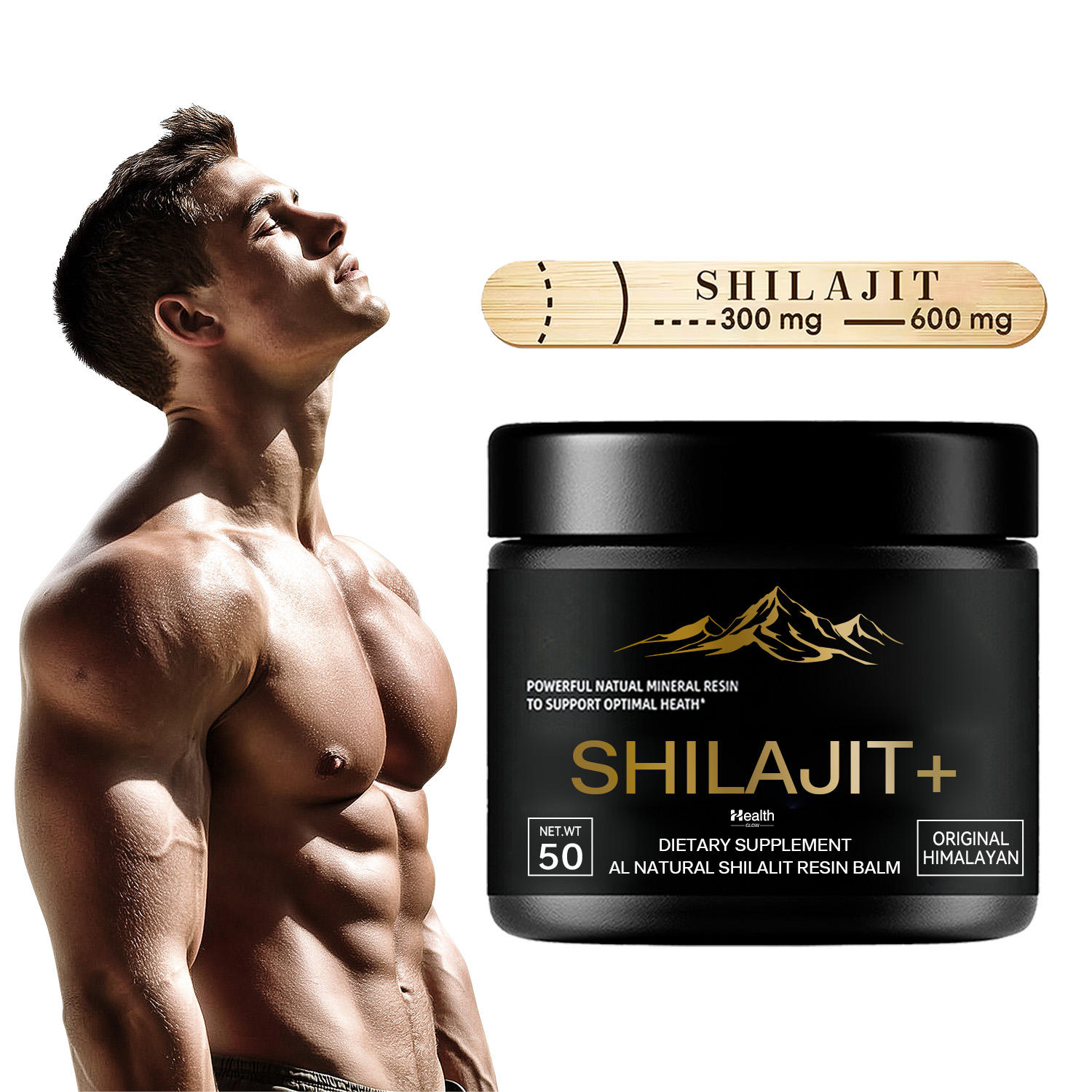 Health Glow Shilajit Resin Ointment 50g Multiple Minerals Pure Himalayan Immune System Support Energy Boost