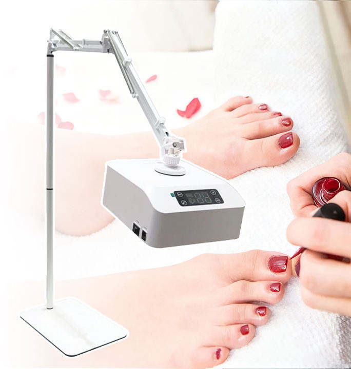 Songshi Adjustable Foot UV LED Nail Lamp 48W Aluminium Alloy Rechargeable Foldable Stand Pedicure Lamp
