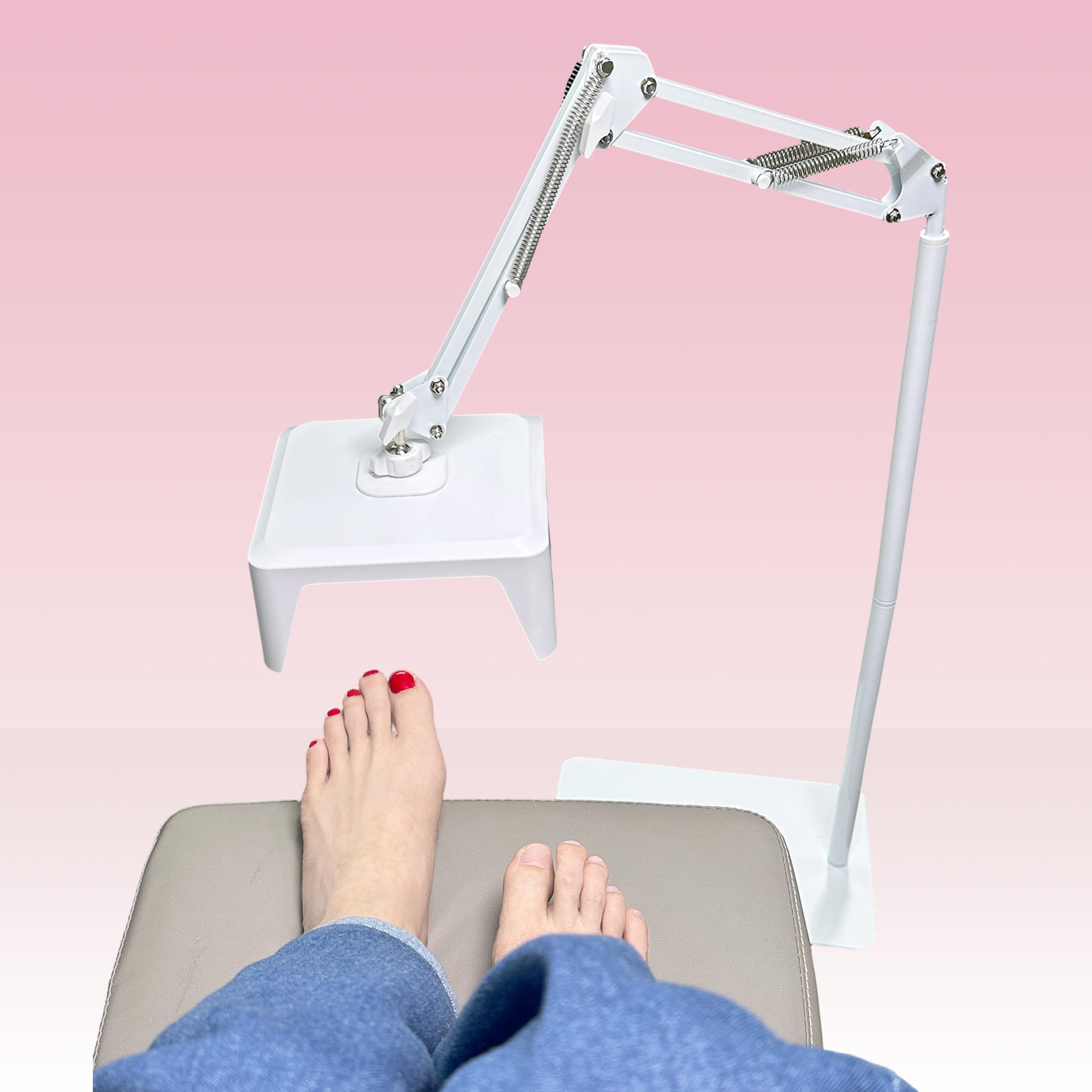 Songshi Professional Foot UV LED Nail Lamp 78W Aluminium Alloy Infrared Sensor with Stand 39 LED Bulbs