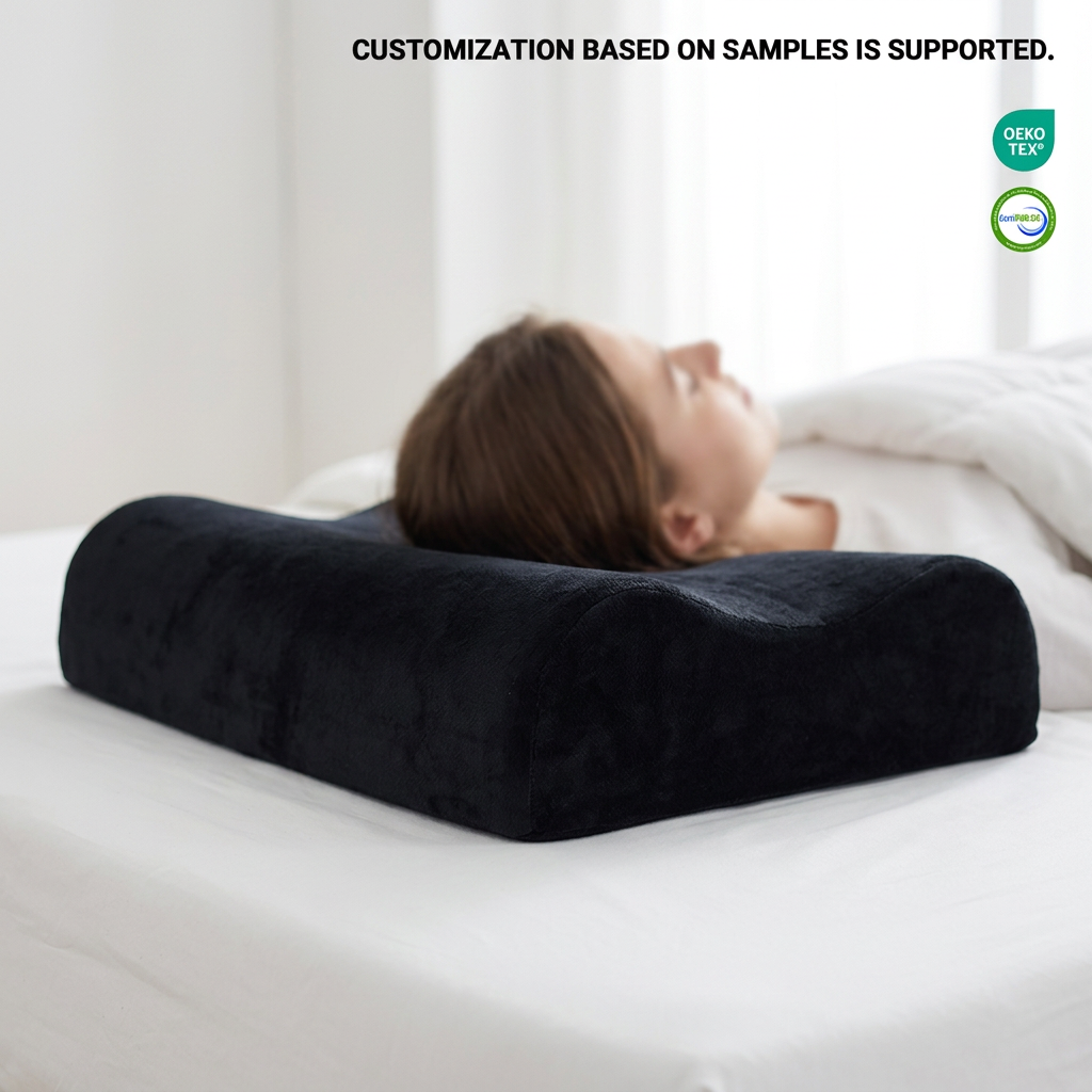 Hotel Sleep Custom Logo Sleep Memory Foam Pillow Anti-Dust Mite, Eco-friendly Material Modern Style Memory Foam Pillow