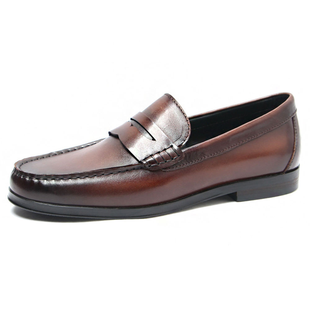 2024 Stylish Unique Durable Handmade Slip-On Comfortable Wear-Resistant Casual Genuine Leather Loafer Shoes for Men Luxury