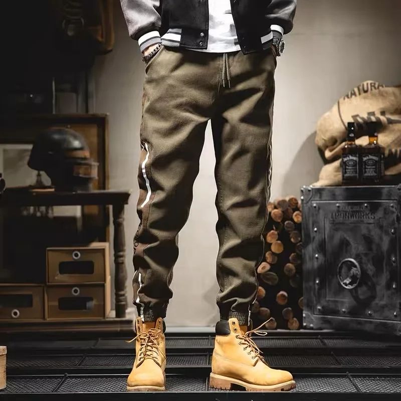 Men's Patchwork Cargo Sweatpants Track Pants